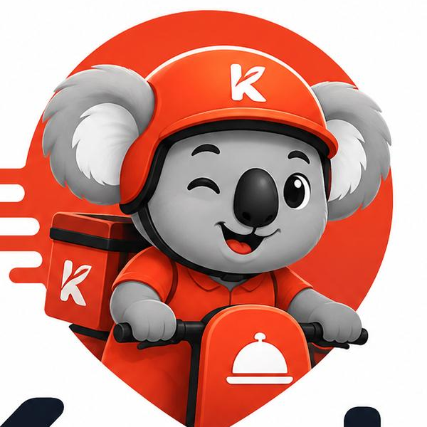 Símbolo Koala Food conectando clientes e lojistas